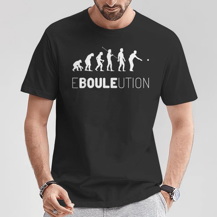 Boule Ebouleution Boccia Evolution Boulplayer Petanque T-Shirt Lustige Geschenke