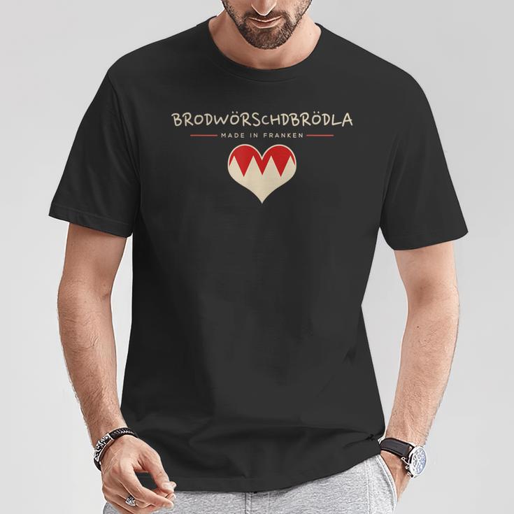 Brodwörschdbrödla Fränggisch Fränkisch Franken T-Shirt Lustige Geschenke