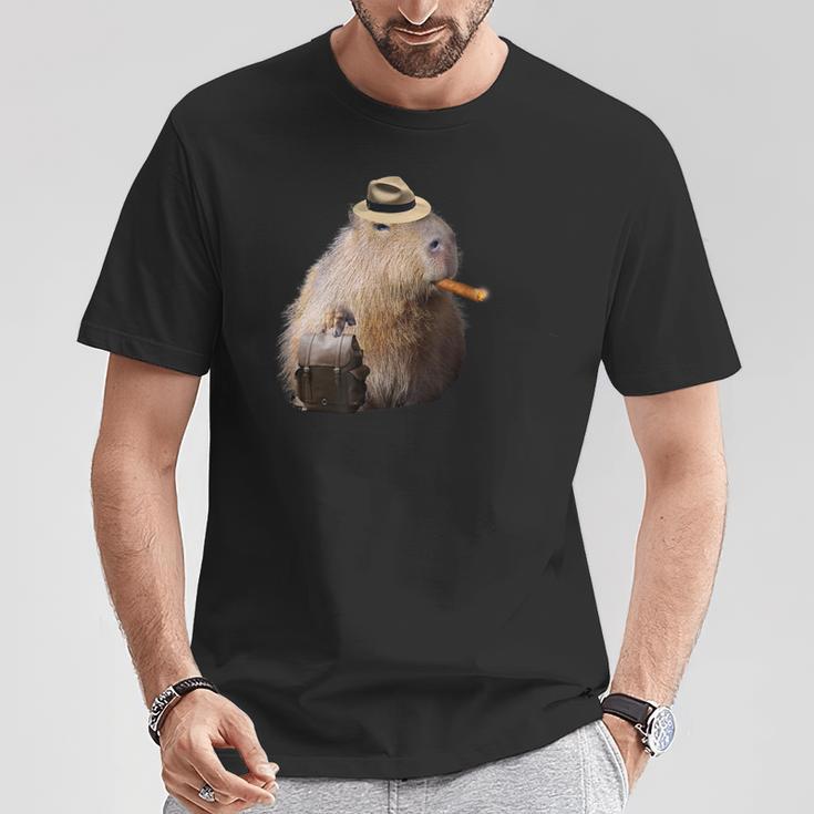 Capybara Man Wallet Cute T-Shirt Lustige Geschenke