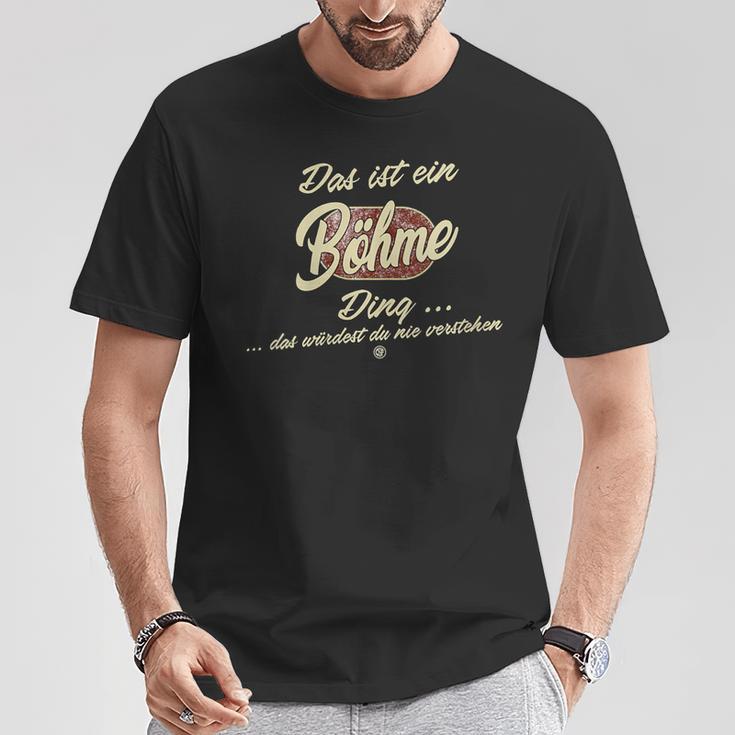 Damen Das Ist Ein Böhme Ding Lustiges Familie Böhme Mit-Ausschnitt T-Shirt Lustige Geschenke