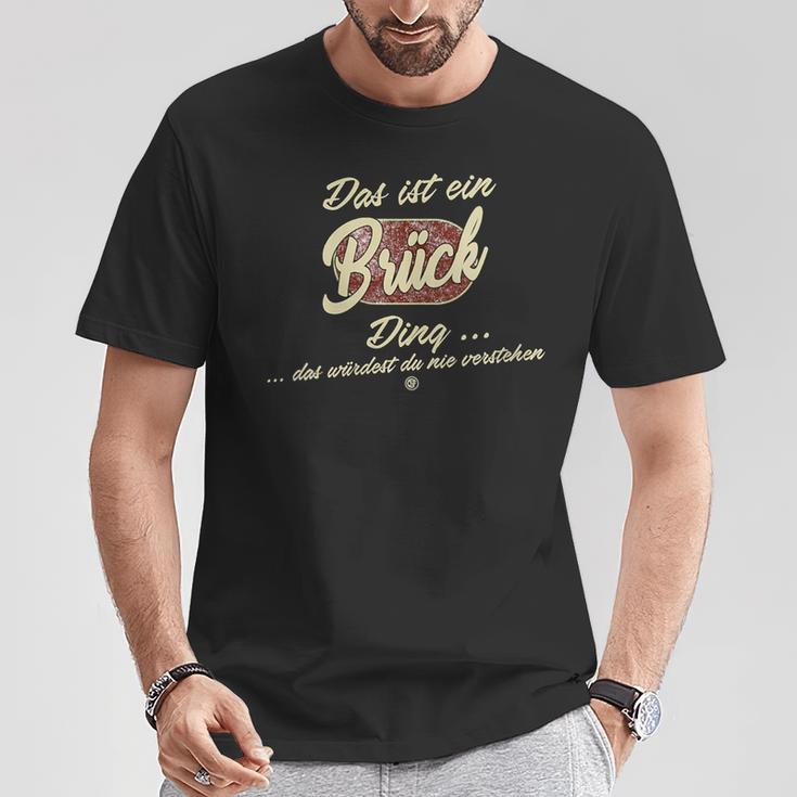 Damen Das Ist Ein Brück Ding Lustiges Familie Brück Mit-Ausschnitt T-Shirt Lustige Geschenke