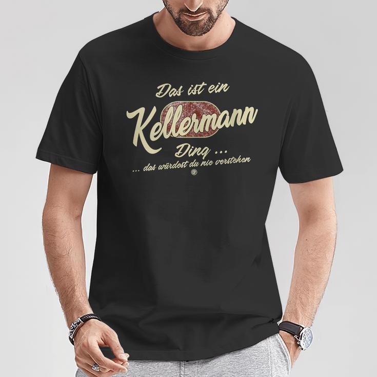 Damen Das Ist Ein Kellermann Ding Lustiges Familie Kellermann Mit-Ausschnitt T-Shirt Lustige Geschenke