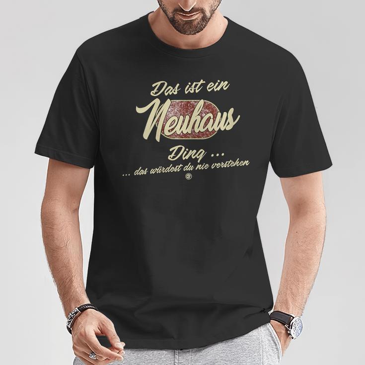 Damen Das Ist Ein Neuhaus Ding Lustiges Familie Neuhaus Mit-Ausschnitt T-Shirt Lustige Geschenke