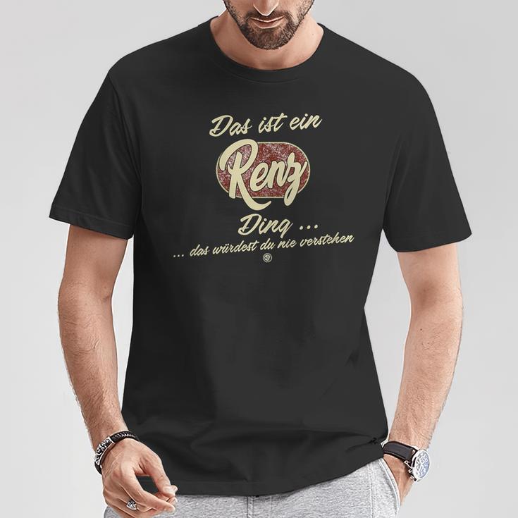 Damen Das Ist Ein Renz Ding Lustiges Familie Renz Mit-Ausschnitt T-Shirt Lustige Geschenke