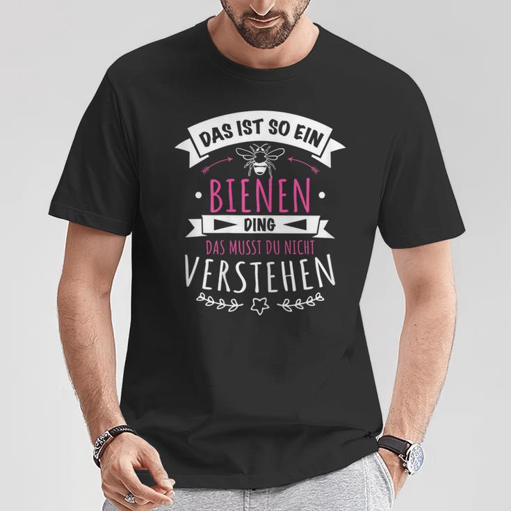 Damen Imker Imkerin Bienenzüchter Das Ist So Ein Bienen Ding T-Shirt Lustige Geschenke