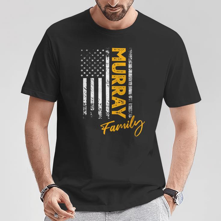 Damen Usa Murray Familienname Murray Nachname Murray Mit-Ausschnitt T-Shirt Lustige Geschenke