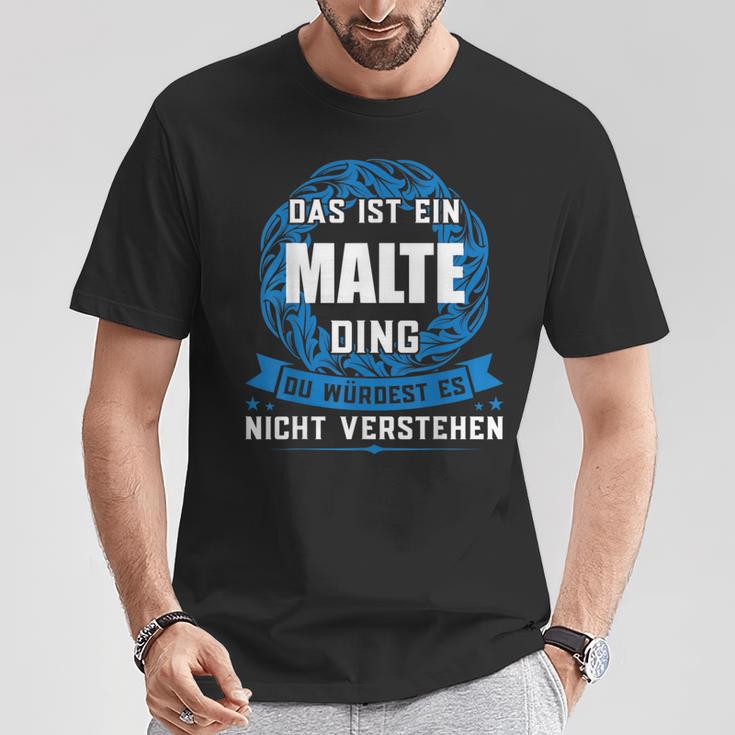 Das Ist Ein Malte Dingorname T-Shirt Lustige Geschenke