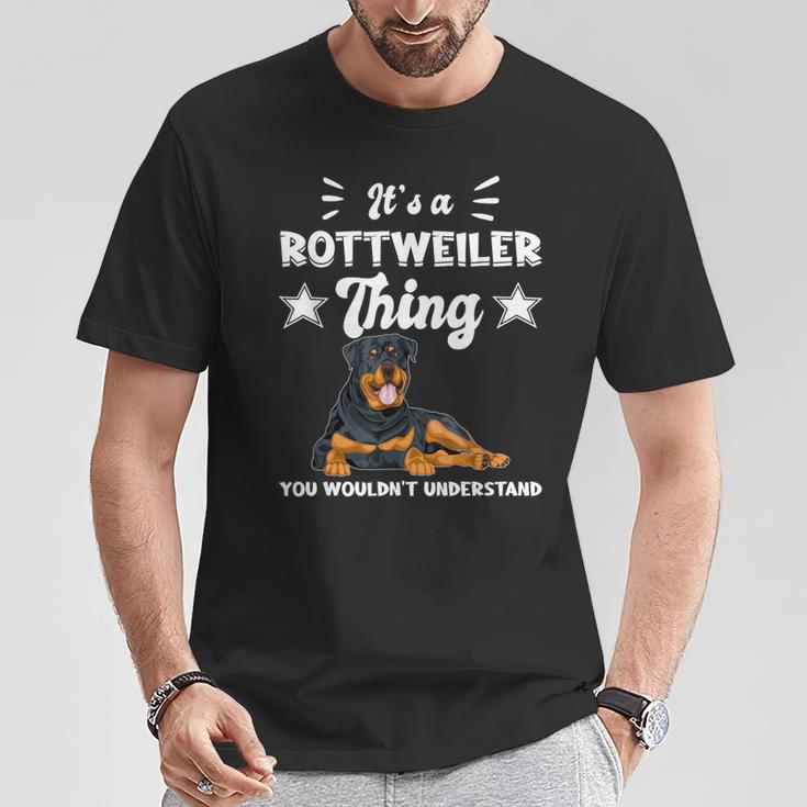 Das Ist Ein Rottweiler Ding Geschenk Rottweiler T-Shirt Lustige Geschenke