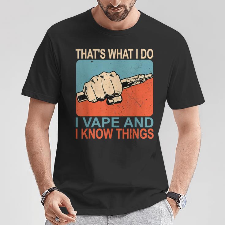 Das Ist Was Ich Mache Ichapere Und Ich Weiß Dinge T-Shirt Lustige Geschenke