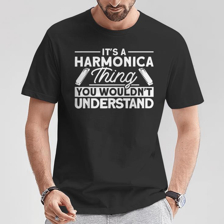 Das Ist So Ein Harmonica Ding Musician S T-Shirt Lustige Geschenke