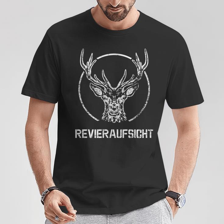 Deer Antlers Hunter Hiking Stag Terrace T-Shirt Lustige Geschenke