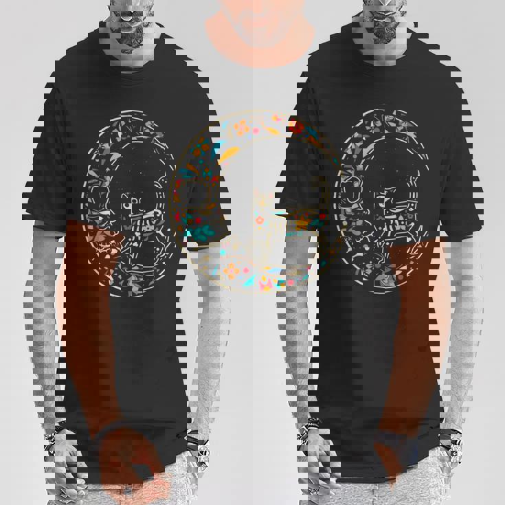 Dia De Los Muertos Chat Lune T-Shirt Cadeaux drôles
