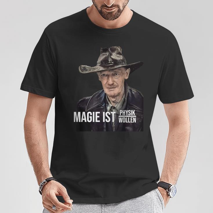 Dr Axel Stoll Magie Ist Physik Durch Wollen T-Shirt Lustige Geschenke