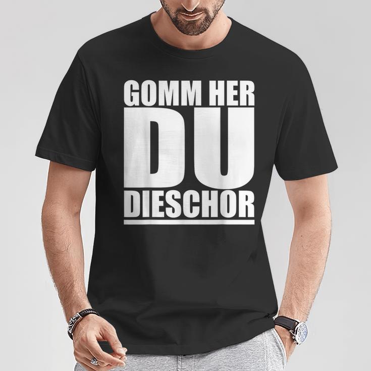 Come Here Du Tiger On Saxon Ossi Dialekt T-Shirt Lustige Geschenke