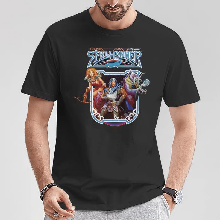 Dungeons & Dragons 50Th Anniversary Spelljammerintage T-Shirt Lustige Geschenke