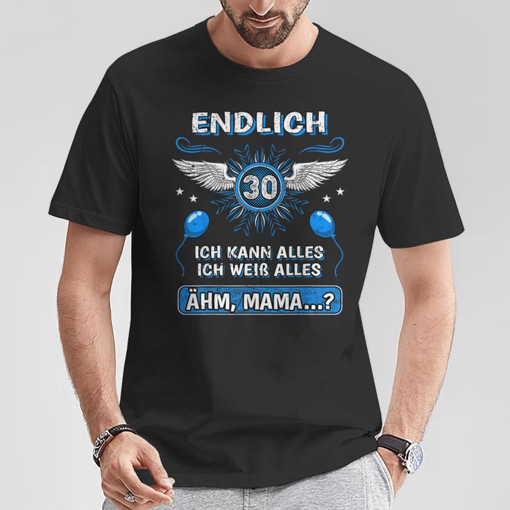 Endlich 30 Ähm Mama 30Th Birthday Son Daughter S T-Shirt Lustige Geschenke