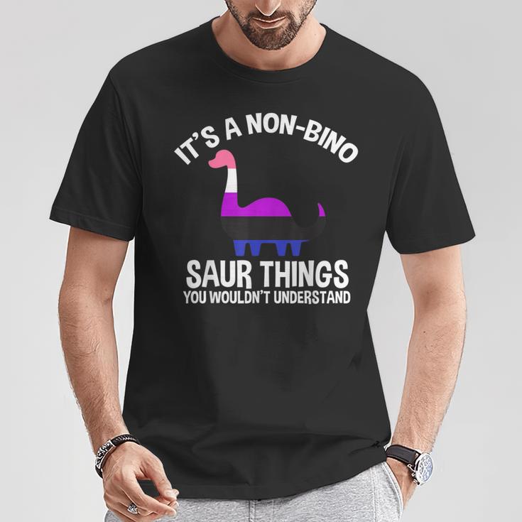 Es Ist Ein Nicht-Bino-Saur Dinge Lgbt T-Shirt Lustige Geschenke