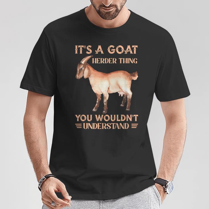 Es Ist Ein Ziegenhirten-Ding Ziegen Farmer Pet T-Shirt Lustige Geschenke