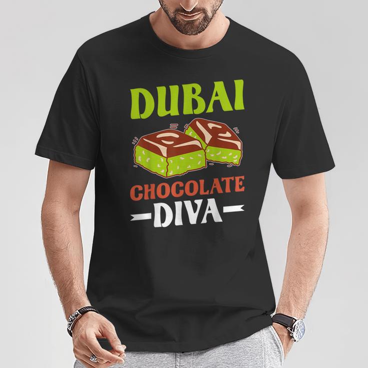 Dubai Chocolate Slogan T-Shirt Lustige Geschenke