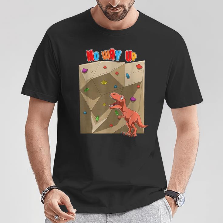 T-Rex Boulder Climbing T-Shirt Lustige Geschenke