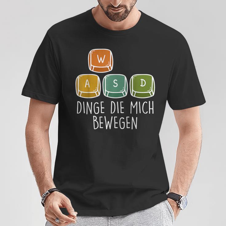 Gamer Dinge Die Mich Bewegen Game Consoleideo Game T-Shirt Lustige Geschenke