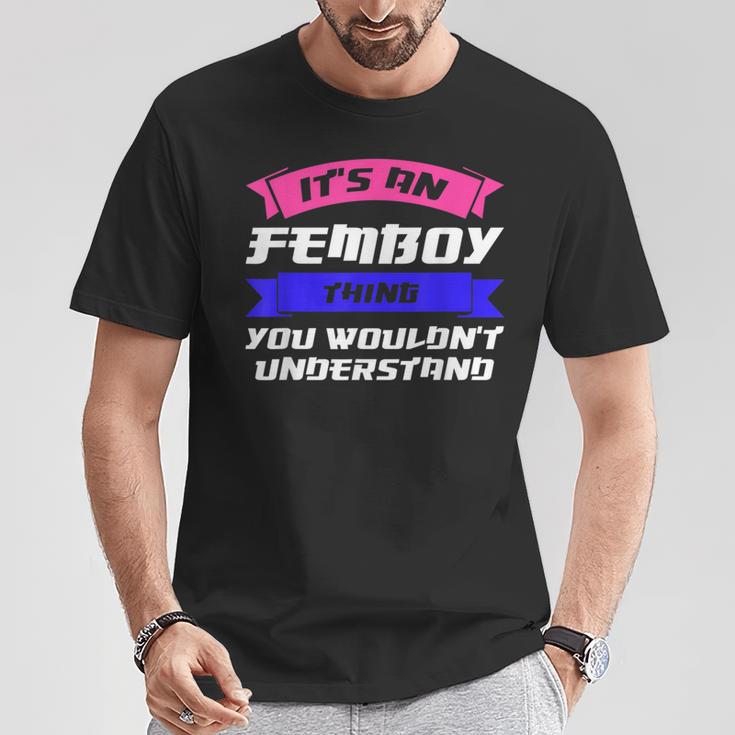 Herren Es Ist Ein Femboy Ding Du Südkorea T-Shirt Lustige Geschenke