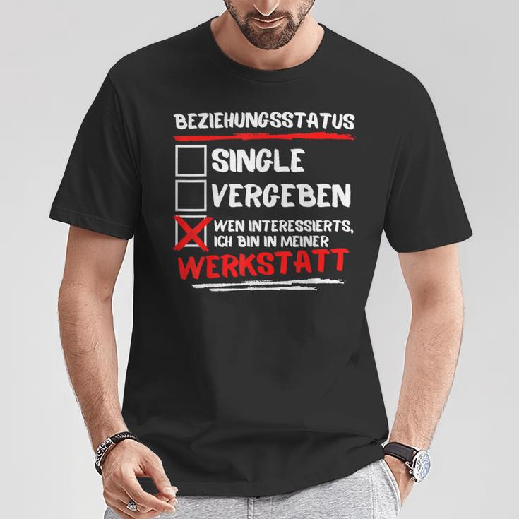 Ich Bin In Meiner Werkstatus T-Shirt Lustige Geschenke