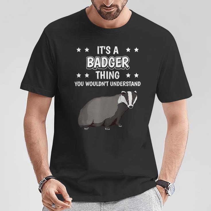 Ist So Ein Dachs Ding Saying Badger T-Shirt Lustige Geschenke