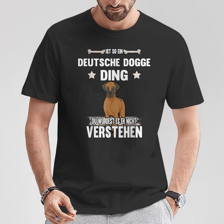 Ist So Ein Deutsche Dogge Ding Ist So Ein Deutsche T-Shirt Lustige Geschenke