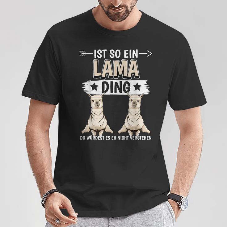 Ist So Ein Lama Ding Lamas T-Shirt Lustige Geschenke