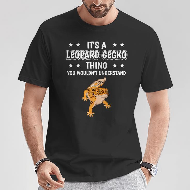 Ist So Ein Leopardgecko Ding Lustiger Spruch Leopardgeckos T-Shirt Lustige Geschenke