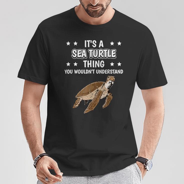 Ist So Ein Meeresschildkröte Ding Spruch Schildkröte T-Shirt Lustige Geschenke