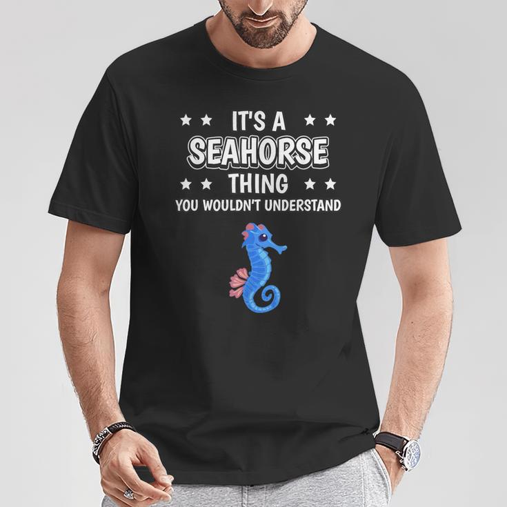 Ist So Ein Seepferdchen Ding Lustiger Spruch Seepferdchen T-Shirt Lustige Geschenke