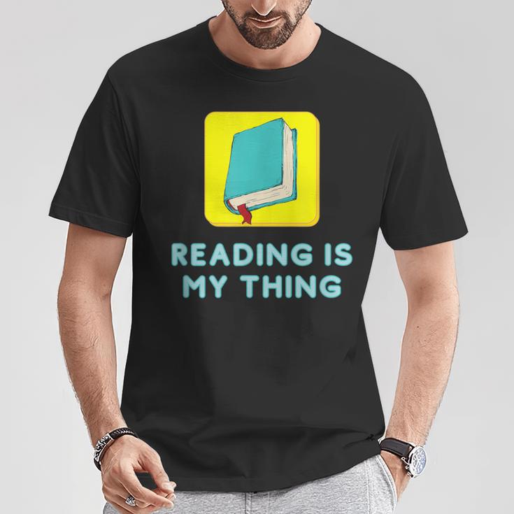 Lesen Ist Mein Ding Lehrer Bibliothekar Bücherwürmer T-Shirt Lustige Geschenke