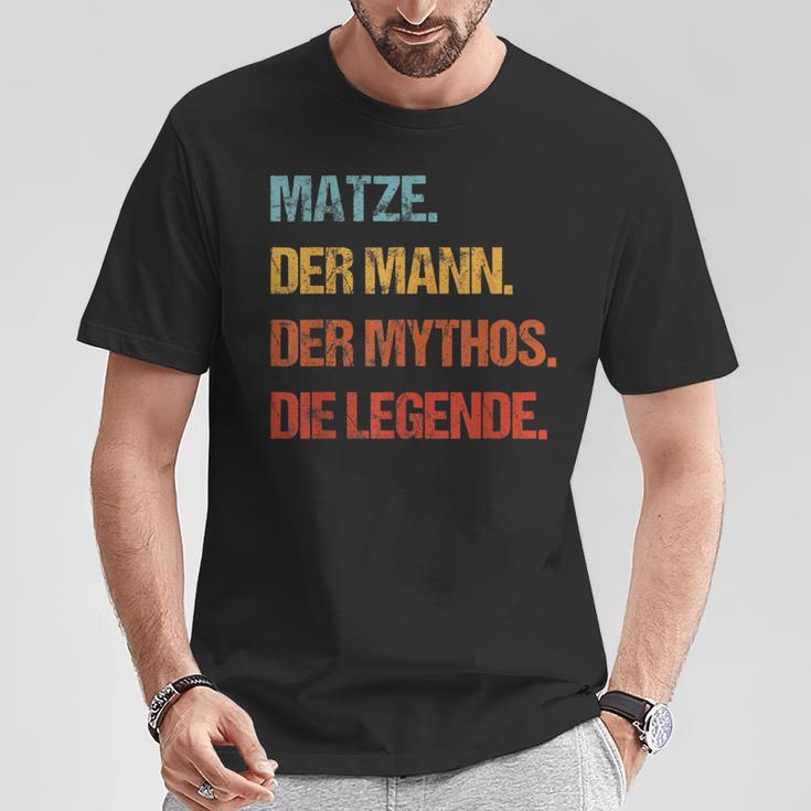 Matze Der Mann Der Mythos Die Legend First Name T-Shirt Lustige Geschenke