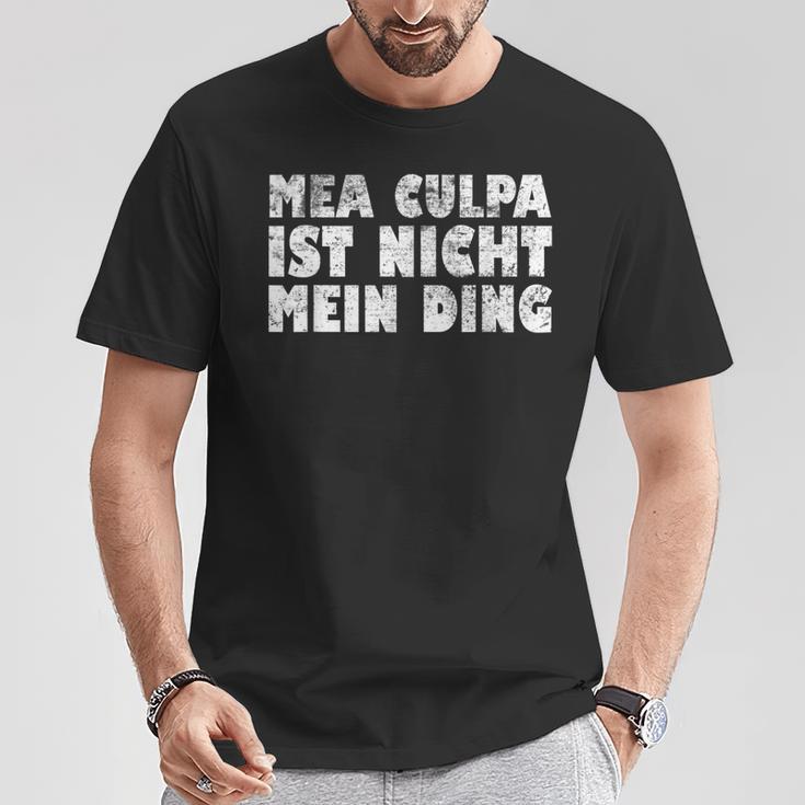 Mea Culpa Ist Nicht Mein Ding Schröder Satire Ex Chancellor S T-Shirt Lustige Geschenke