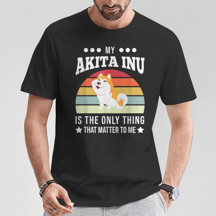 Mein Akita Inu Ist Das Einzige Ding Dog T-Shirt Lustige Geschenke