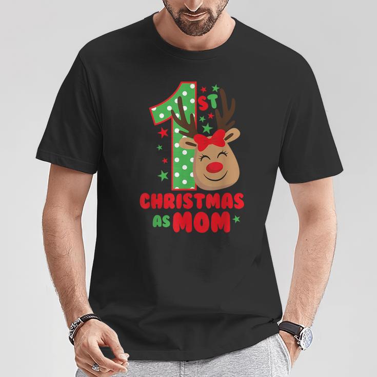 Mein Erstes Weihnachten Als Mama Passt Zur Familie Erstes Weihnachten T-Shirt Lustige Geschenke