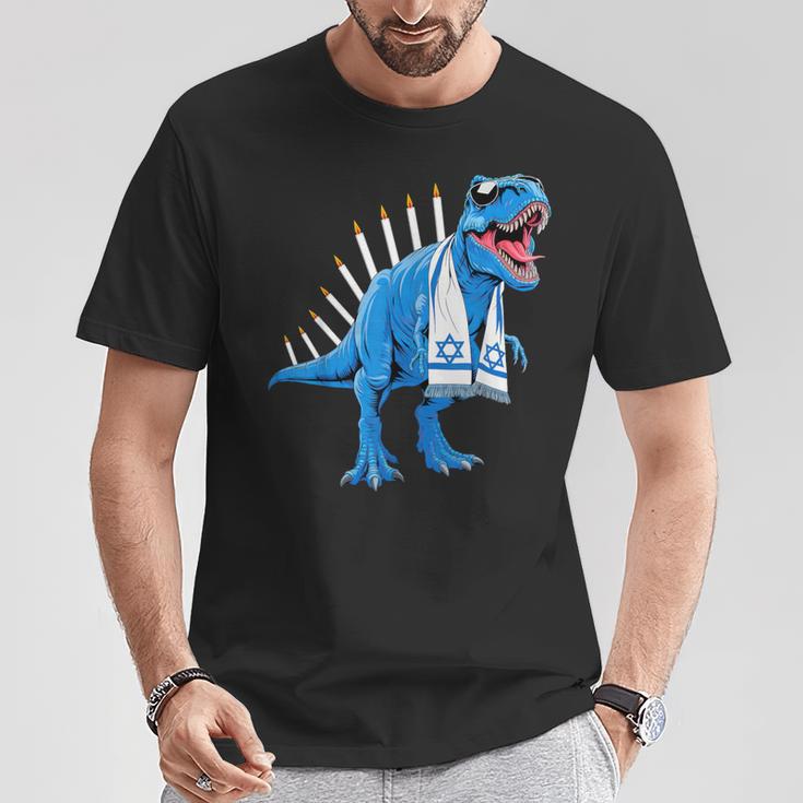 Menorasaurus Rex Menorahsaurus Hannukah Dinosaur T-Shirt Lustige Geschenke