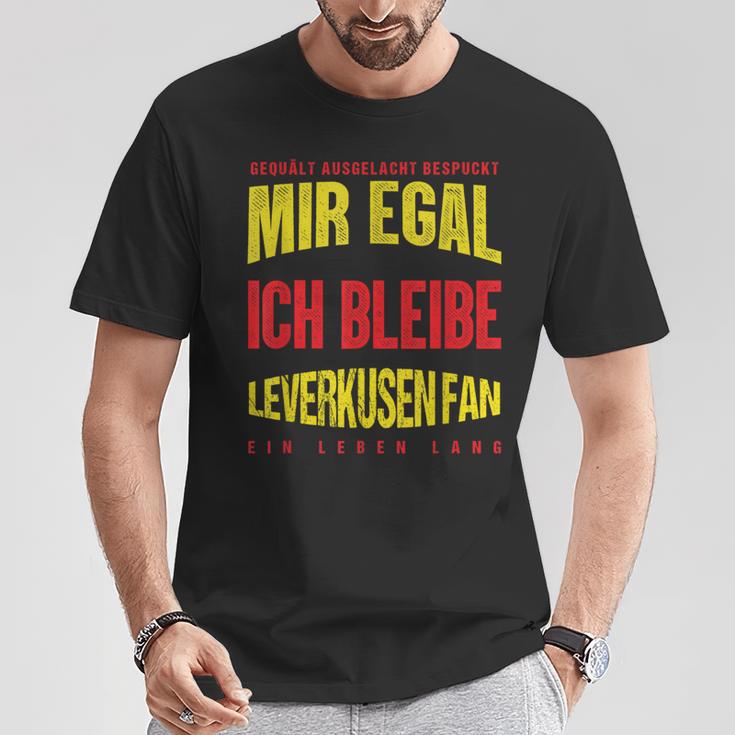 Mir Egal Ich Bleibe Leverkusen Fan Football Fan Club T-Shirt Lustige Geschenke