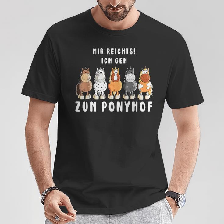 Mir Reichts Ich Geh Zum Ponyhof Horses T-Shirt Lustige Geschenke