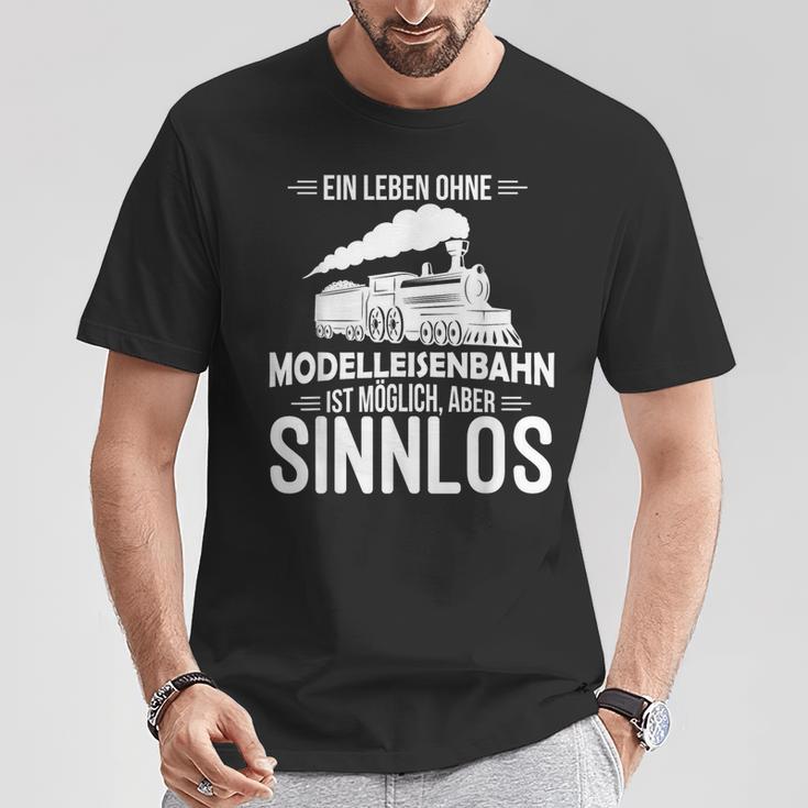 Model Railway Life Ohne Model Railway Sinnlos Railway T-Shirt Lustige Geschenke