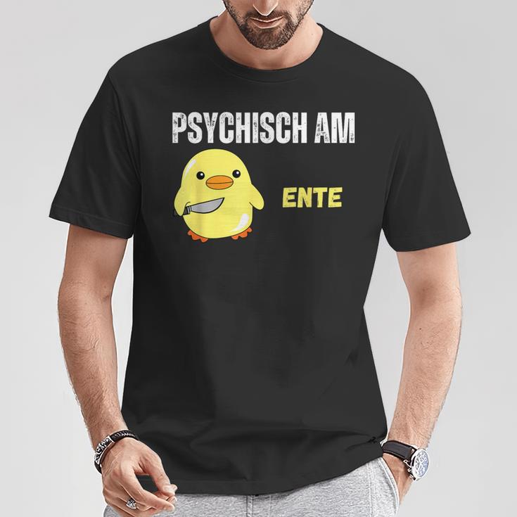 Psychisch Am Ente Lustiges T-Shirt Lustige Geschenke