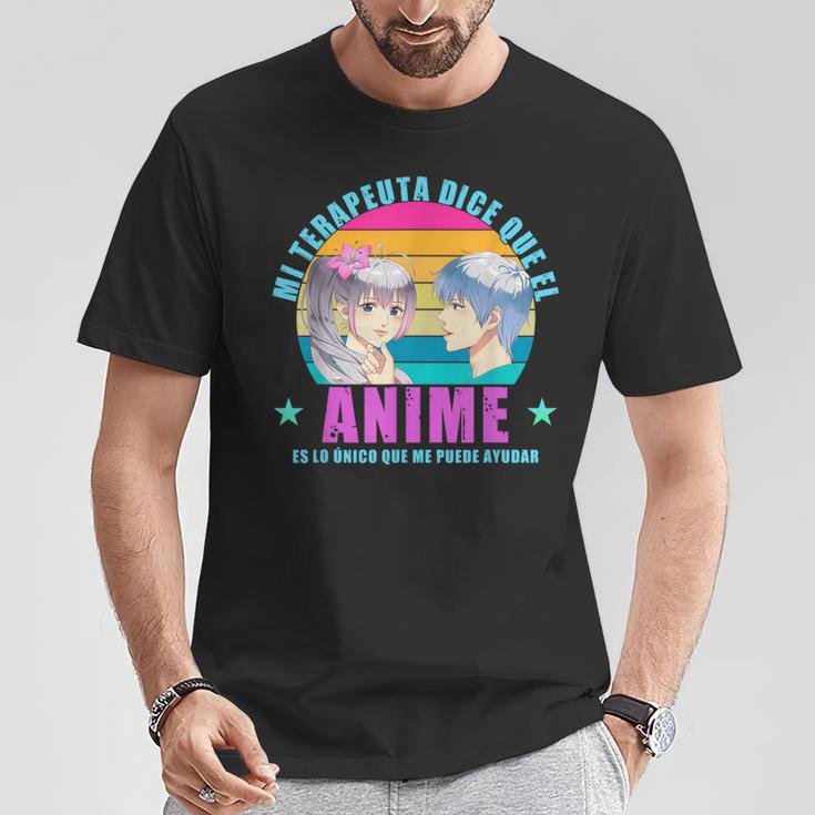 My Therapist Sagt Dass Der Anime Das Einzige Ding Ist T-Shirt Lustige Geschenke