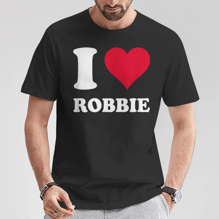 Red Heart I Love Robbie T-Shirt Lustige Geschenke