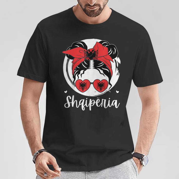 Shqipëria Albania Flagajza Shqiptare Albanian Girl T-Shirt Lustige Geschenke