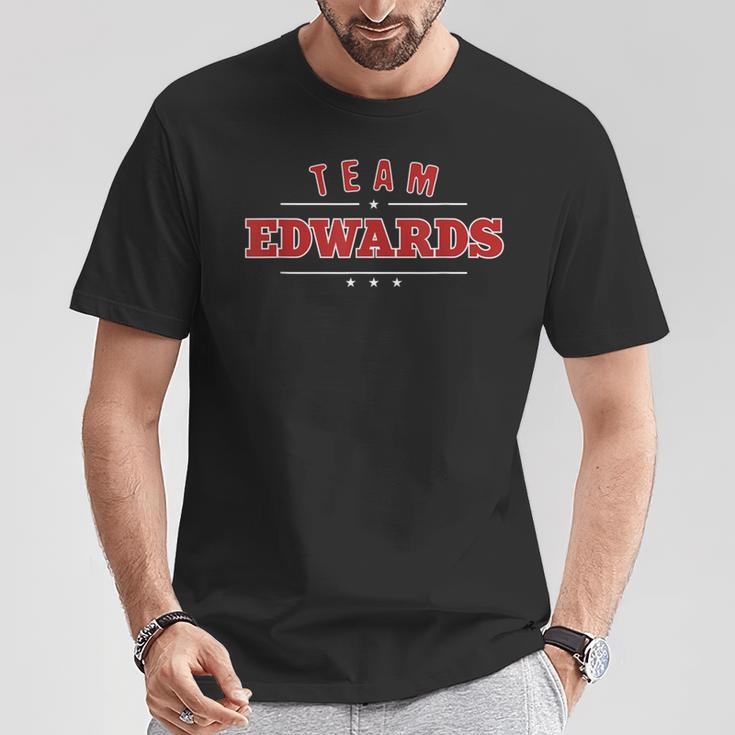 Team Edwards Personalised Surname Family Sports S T-Shirt Lustige Geschenke