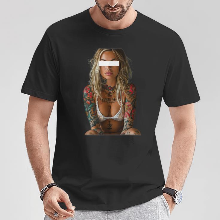 Vintage Sexy Girl T-Shirt Lustige Geschenke