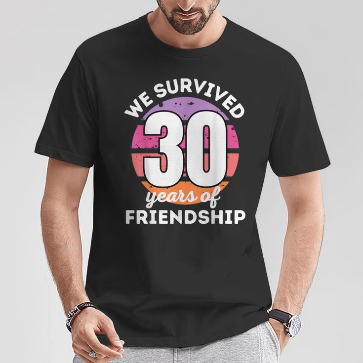 Wir Überlebben 30 Jahre Freundschaft Group Customisation T-Shirt Lustige Geschenke