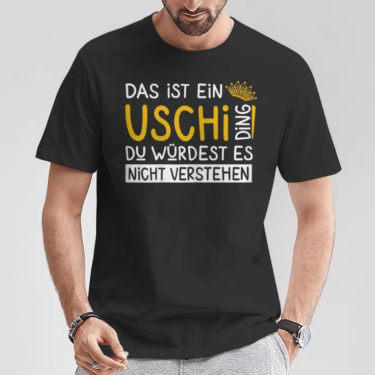 Women's First Name Uschi Name Day Saying Das Ist Ein Uschi Ding T-Shirt Lustige Geschenke